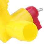 Chicken Duck 360 Degree Nipple Tee With Ball Valve Water Drinking Drinker Poultry Farm Use