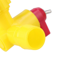 Chicken Duck 360 Degree Nipple Tee With Ball Valve Water Drinking Drinker Poultry Farm Use
