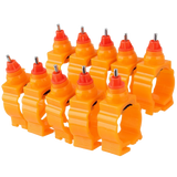 Chicken Duck Spring Style 360 Degree Nipple Water Drinking Drinker Poultry Farm Use Orange