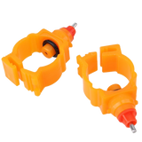 Chicken Duck Spring Style 360 Degree Nipple Water Drinking Drinker Poultry Farm Use Orange