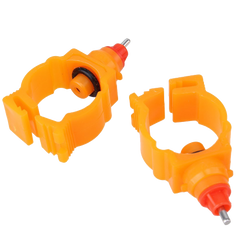 Chicken Duck Spring Style 360 Degree Nipple Water Drinking Drinker Poultry Farm Use Orange