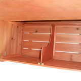 Pawhut Deluxe Wooden Large Chicken Coop-Hen House with 2 Roosting Poles