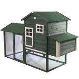Pawhut Wooden Backyard Poultry Hen House Chicken Coop