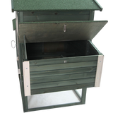 Pawhut Wooden Backyard Poultry Hen House Chicken Coop