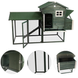 Pawhut Wooden Backyard Poultry Hen House Chicken Coop