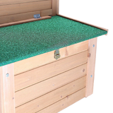 SmithBuilt 7 ft. Wooden Two Story Chicken Coop