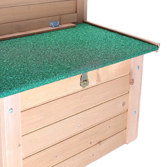 SmithBuilt 7 ft. Wooden Two Story Chicken Coop