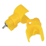 Yellow Half Circle Poultry Chickens Turkeys Geese Ducks Water Nipples