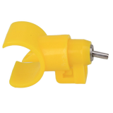 Yellow Half Circle Poultry Chickens Turkeys Geese Ducks Water Nipples