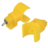 Yellow Half Circle Poultry Chickens Turkeys Geese Ducks Water Nipples