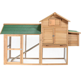 SmithBuilt 7 ft. Wooden Two Story Chicken Coop